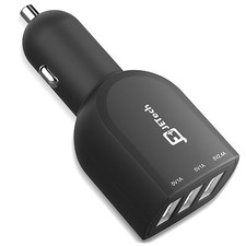 JETech Car Charger with 3-Port USB 4.4A Rapid Cigarette Charger picture