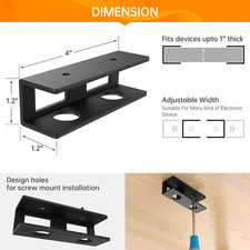 3 PCS Under Desk Laptop Mount with Anti-Scratch Felt Board Under Desk Laptop ... picture
