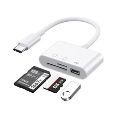 Adaptador USB OTG a Puerto Tipo C, Lector de Tarjetas TF, CF, SD, Flash. picture