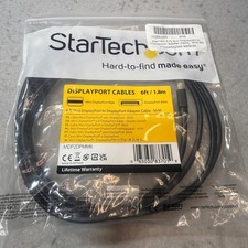 StarTech Adapter Cable Unisex 6ft Black Mini DisplayPort to DP MDP2DPMM6 Cable picture