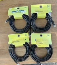 LOT OF 4 onn. CAT6 Ethernet Cable 14 ft Black RJ45 Network Internet Patch Cord picture