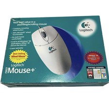 Logitech Mouseman Model 1428 3 Button wheel button Mouse Windows 98/ 4 Vintage picture