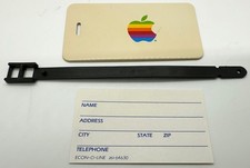 Vintage Apple Collectable: Apple Color Logo Luggage Tag (New) #1 picture