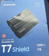 Samsung T7 Shield 1-TB External Portable SSD - Black *NEW SEALED* picture