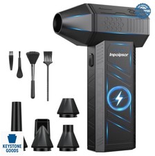 Cordless Electric Air Duster 130000 RPM 3 Speed Rechargeable Type C with picture