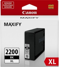 New Genuine Canon PGI-2200XL Black Ink Cartridge Bag picture