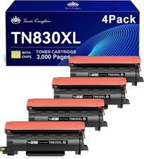 TN830XL 4 Pack Toner Black Compatible for BHL-L2460DW MFC-L2820DW picture