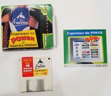 Vintage America Online Diskette 2.5 AOL + Case + Manual Windows PC Software app picture