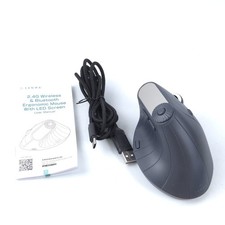 SANWA Ergonomic Vertical Mouse with LED Screen, Knob Control, 5 Programmable But picture