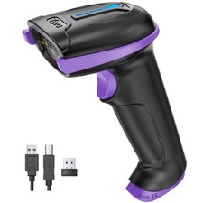 Barcode Scanner 1D Wireless Battery Indicator Purple 5100-PL-US Tera picture