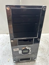 Retro Black and Mirror Front Face Desktop Computer Gaming Case picture