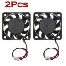 2Pcs 12V Mini Cooling Computer Fan - Small 40mm x 10mm DC Brushless 2-pin HX UU picture