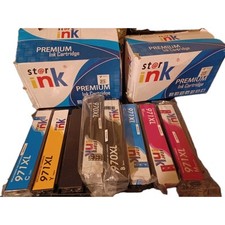 New Open Box Premium Ink Cartridges St@r inK  8 Cartridges 6 Sealed 2 Not Sealed picture