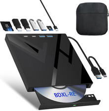 7 in 1 External Blu Ray Drive, Support 100G Disc R/W, USB 3.0 Type-C | picture