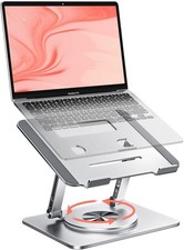 360° Swivel Laptop Stand - 2.5mm Heavy-Duty Aerospace Aluminum Adjustable Hei... picture