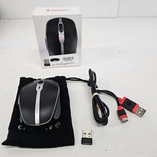 NIB $79 Cherry Wireless 2400dpi Mouse MW 9100 6 Button Rechargeable + Case picture