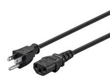3ft UL Power Cord E322424 3x18AWG (0.824mm), 300V, 3-Prong VW-1, 105c, 3ft picture