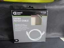 New $29 Commercial Electric  3 ft CAT6A Patch Cable  Cat6 & Cat5e White picture