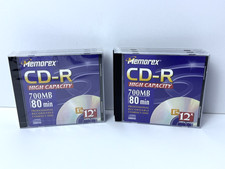 6 Memorex CD-R High Capacity 700MB 80min 3 NIP, 3 Open Box picture