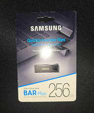 Samsung BAR Plus 256GB USB 3.1 Flash Drive Gray 400MB/s USB 2.0 Compatible picture