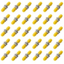30 Pack ST Fiber Optical Coupler ST to ST Cable Barrel Connector Bulkhead Fib... picture