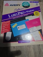 Avery Label Pro For Windows New NIB IBM Pc's Compatibles Software 1994 Vintage picture