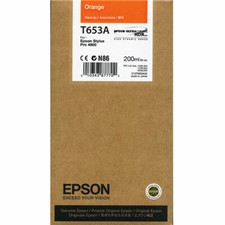 Genuine Epson T653A Orange Ink Cartridge for Stylus Pro 4900 picture