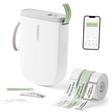  D11 New Version Label Maker Machine with 3 Rolls Tape, 300DPI White D11H Set picture