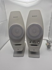 Sony Vaio Computer Desktop Wired Left & Right Speakers PCVA-SP4 NO POWER ADAPTER picture