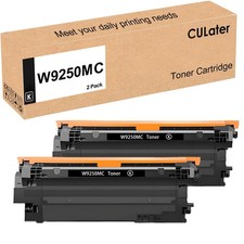 2 Pack W9250MC Black Toner Cartridge for HP Enterprise Flow MFP X57945dn Printer picture