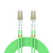 2M 7 FT LC/UPCLC/UPC 40/100GB MultiMode Fiber Optic Cable OM5 Lime Green picture