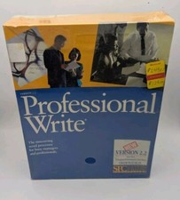 Professional Write Word Processing Software v 2.2 IBM DOS 5.25