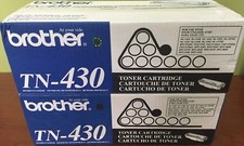2 New Genuine SEALED BAG NO BOX Brother TN-430 Black Toner Cartridges TN430 picture