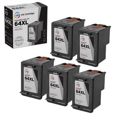 5pk Replacement HY Black Ink Cartridge for HP 64XL N9J92AN Envy 7855 6255 7155 picture