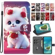Flower Cat Bear Wallet Cover Case for Nokia XR21 XR20 G10 G22 G42 G21 C32 C31 picture