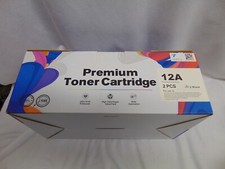 LxTek Compatible Toner Cartridge Replacement for HP 12A Q2612A 2 PACK picture