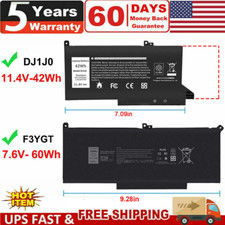 LOT Battery DJ1J0 F3YGT For Latitude 7280 7290 7380 7390 7480 7490 E7280 E7480 picture