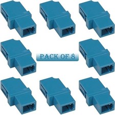 8 Pcs LC-LC Connector Single Mode Fiber Optic Simplex Coupler Coupling Adapter picture