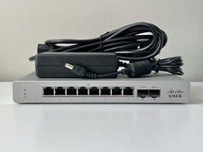 Cisco Meraki MS120-8-HW Gigabit 8 Port Ethernet Switch UNCLAIMED + Power Adapter picture
