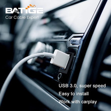 Square Single Port USB 3.0 Panel Flush Mount Extension Cable with Buckle for ... picture