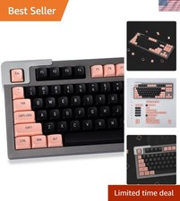 Pink and Black Keycaps 150 Keys Doubleshot MSA Profile Custom Keycaps for 61/... picture