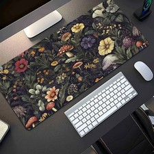 Large Spring Floral Mouse Pad with Waterproof & Non-Slip Rubber Base - Vibrant picture
