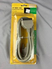 AT&T IEEE 1284 Parallel Printer Cable DB25 to Centronics 36 Pin 10 Ft A65008 NOS picture