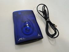 Iomega Zip 100 Z100USBS USB Powered External Drive 100MB Blue w/ Cable - Tested picture
