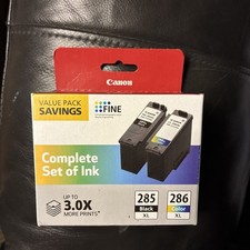 Authentic Canon PG-285 XL Black & CL-286 XL Color Ink Cartridges BRAND NEW picture