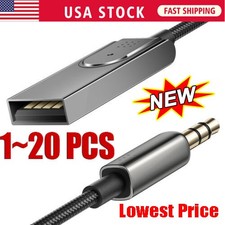 USA Aux to Bluetooth 5.1 Adapter 3.5mm Bluetooth Receiver Microphone for Car Lot picture