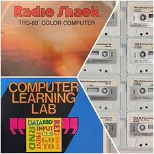 Vintage Radio Shack TRS-80 Color Computer Learning Lab 8 Cassettes Manual/Guide picture
