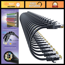 High-Speed Cat 6 Ethernet Cable 6FT - 24 Pack, 10Gbps UTP Pure Copper Network Ca picture