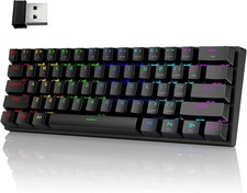 Pauroty 60% Wireless Mechanical Keyboard, Triple Mode 2.4G/USB-C/Bluetooth Ga... picture