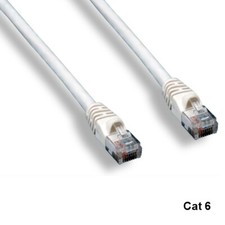 Kentek White 100ft Cat6 UTP Cable 24AWG 550MHz Pure Copper RJ45 Ethernet Routers picture